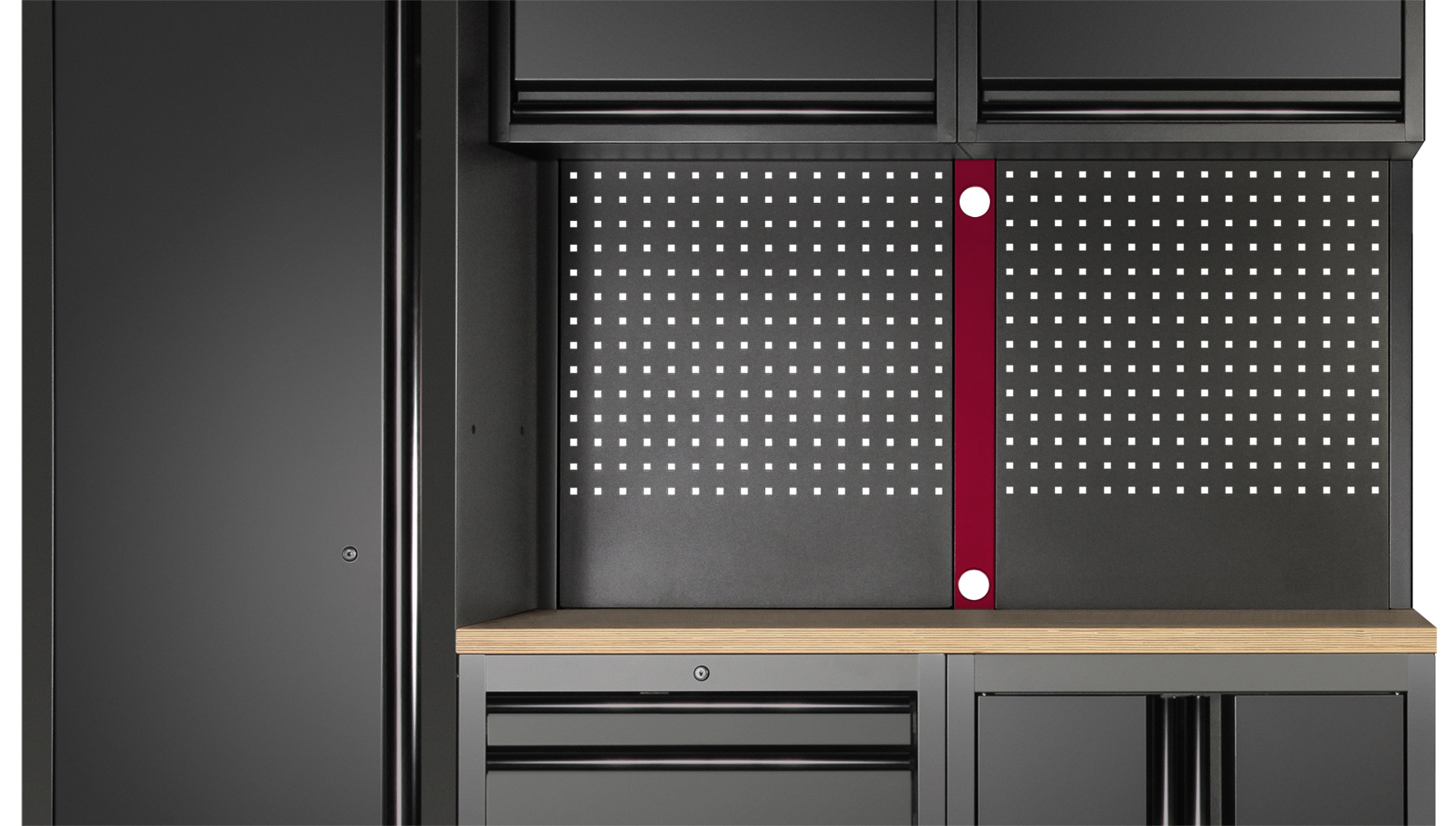 Tengijárn fyrir gataplötur - svart