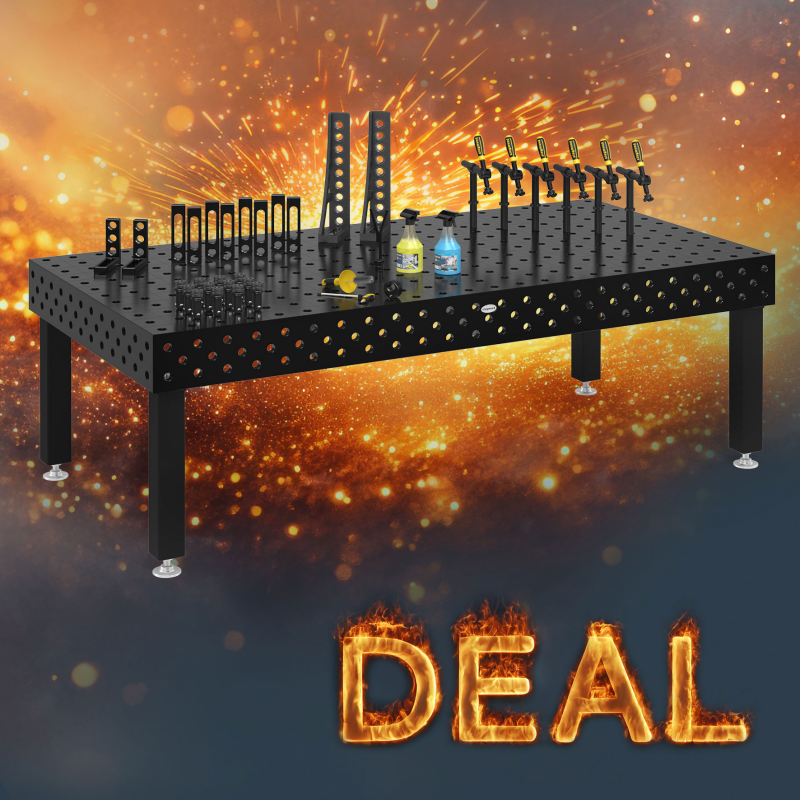 Suðuborð 2400x1200x200 Tilboð