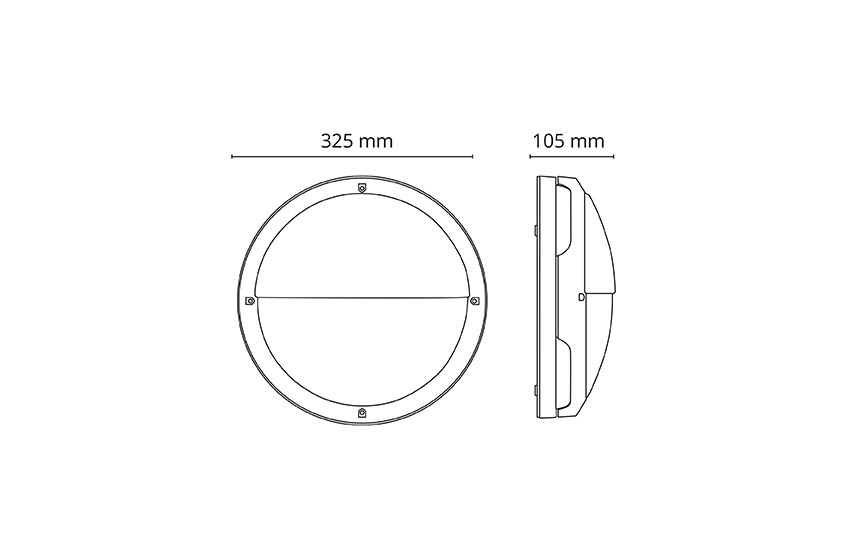 Tardo 2000 LED 4K IP65 Grátt