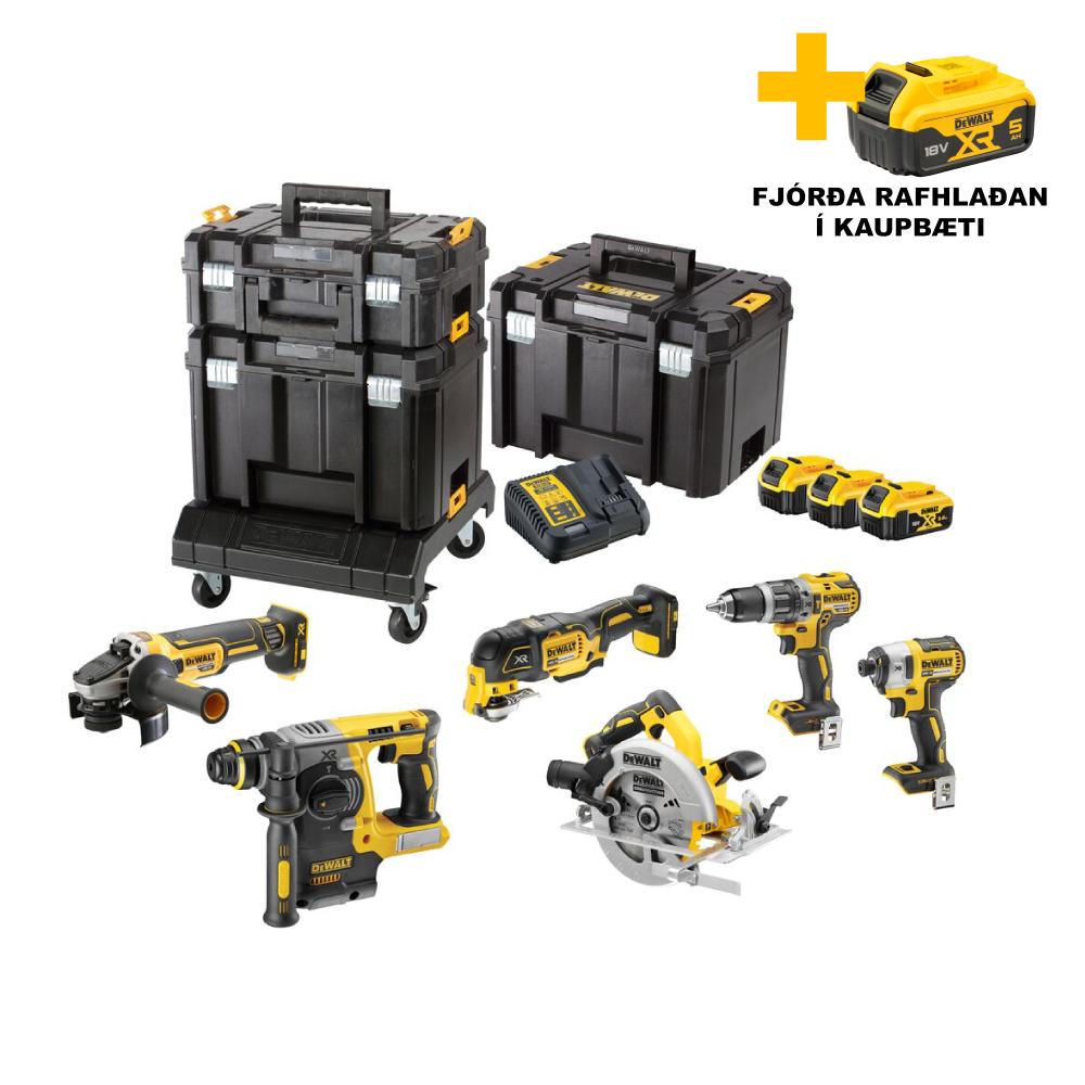 Hleðslusett 6 vélar 3x 5,0 Ah