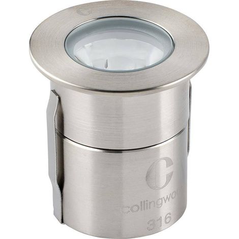 CW 1W LED stál 3K 38° IP68 350mA/90lm 700mA/150lm gat33mm