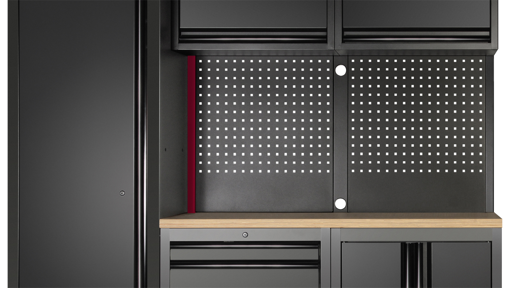 Tengijárn fyrir panel svart