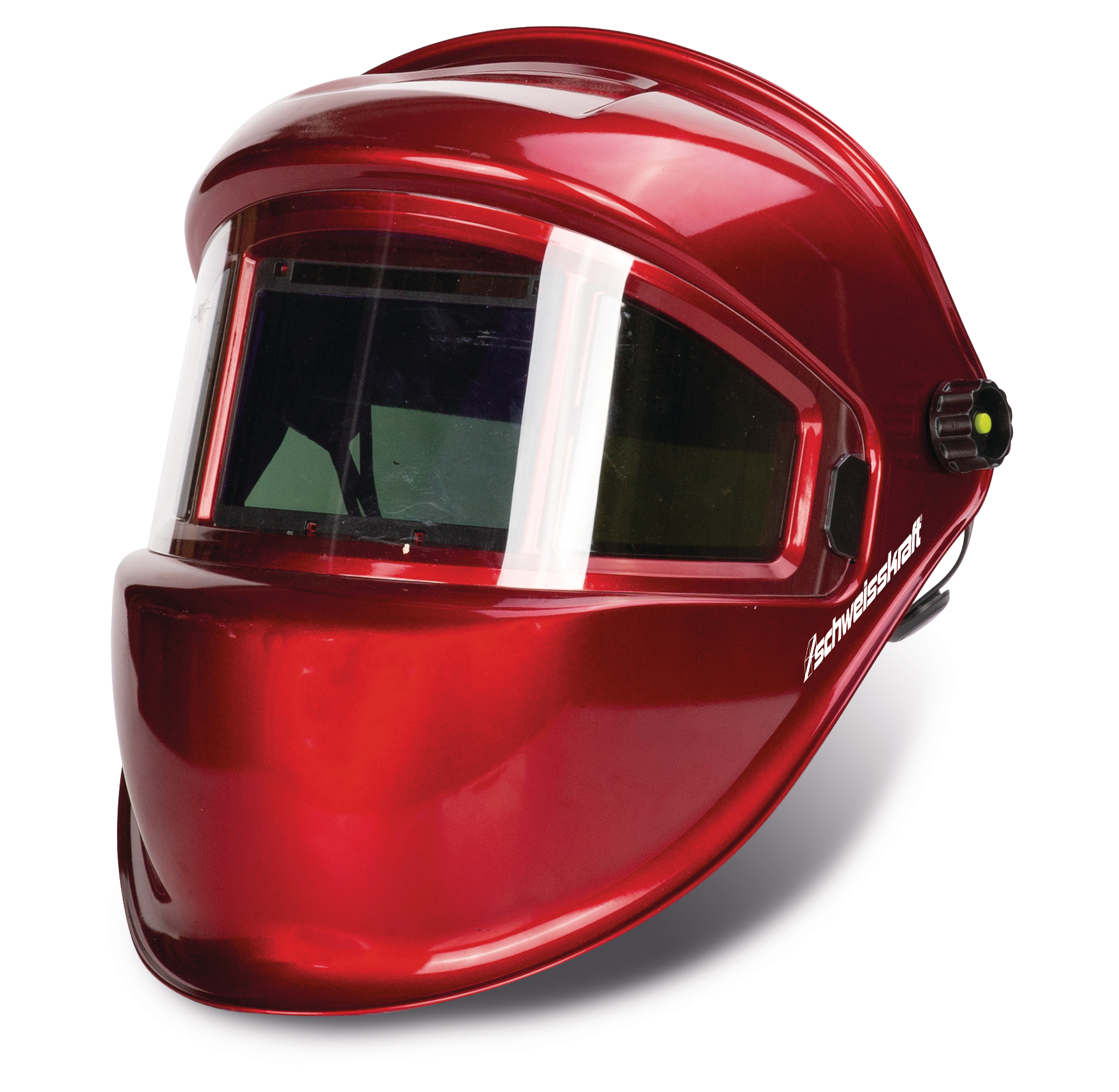 Suðuhjálmur PANORAMA-Rauður