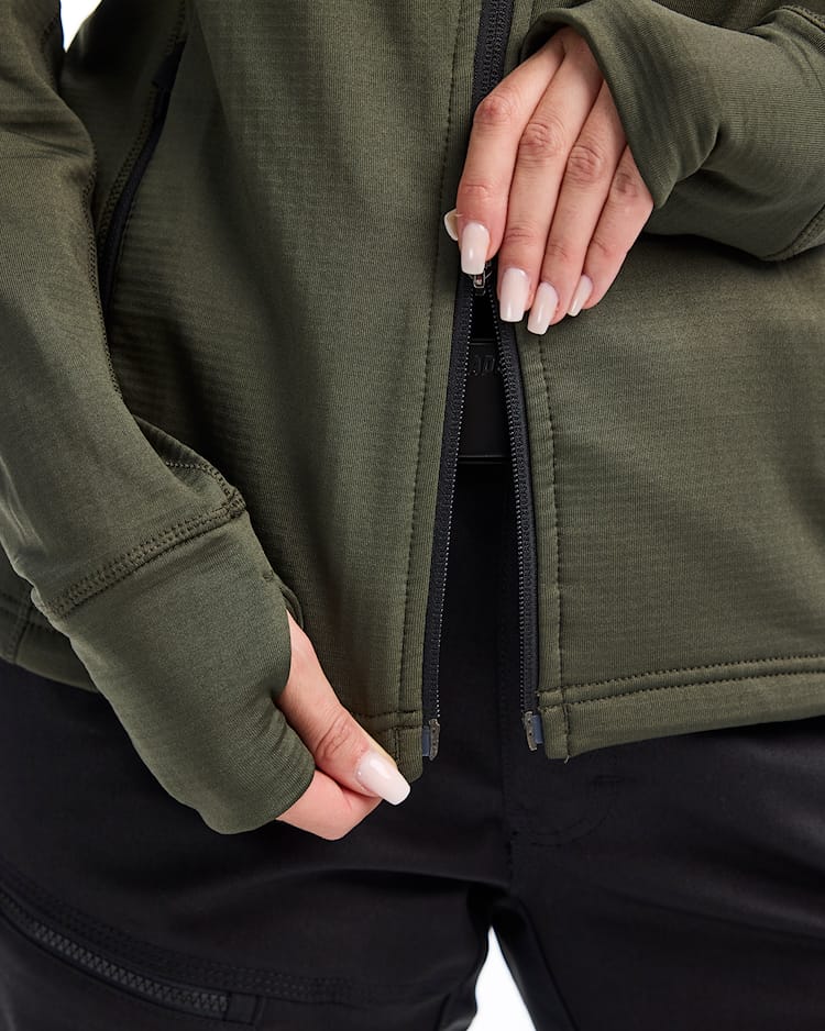 Flíspeysa dömu græn