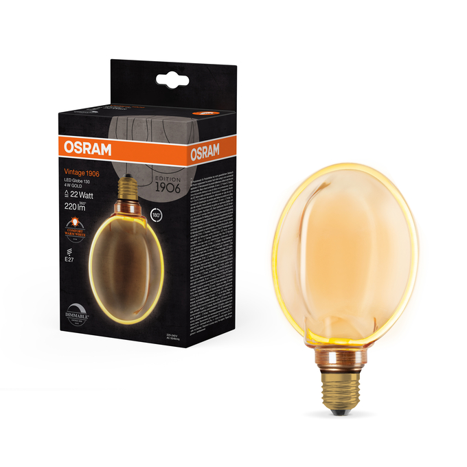 OSRAM 1906 Vintage Globe E27 4W 818 DIM