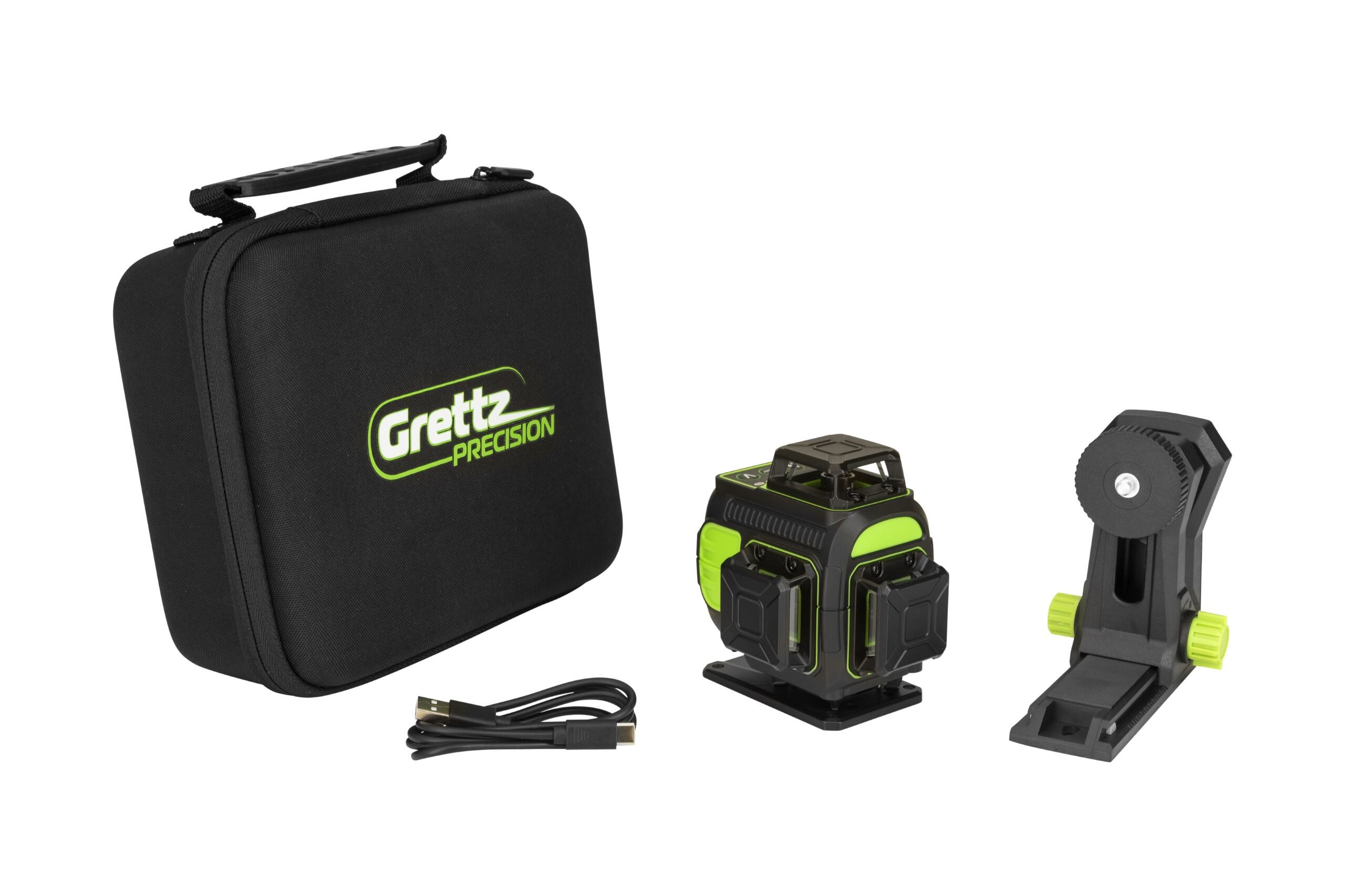 Línulaser 4 x 360° grænn