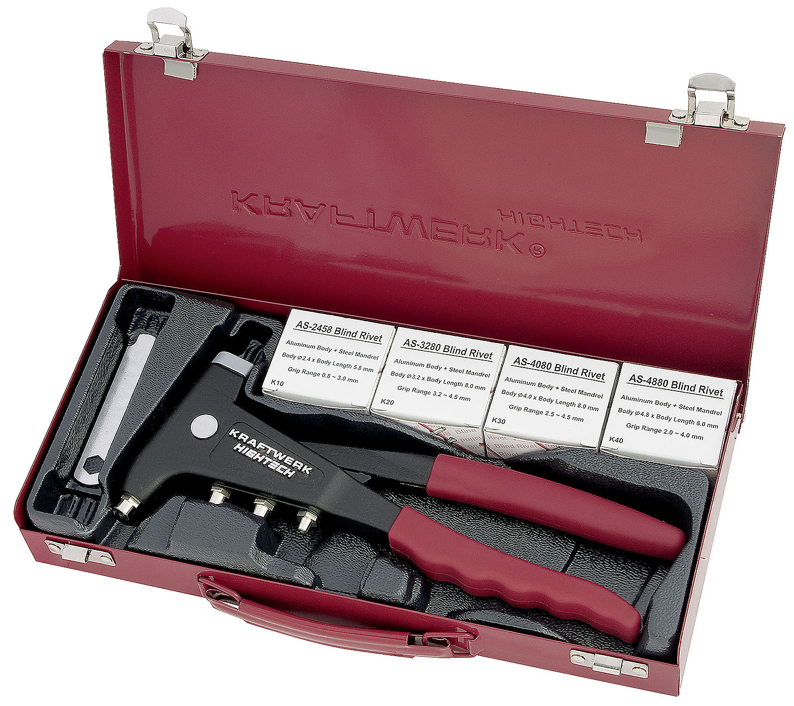 Hnoðtöng + hnoð Sett