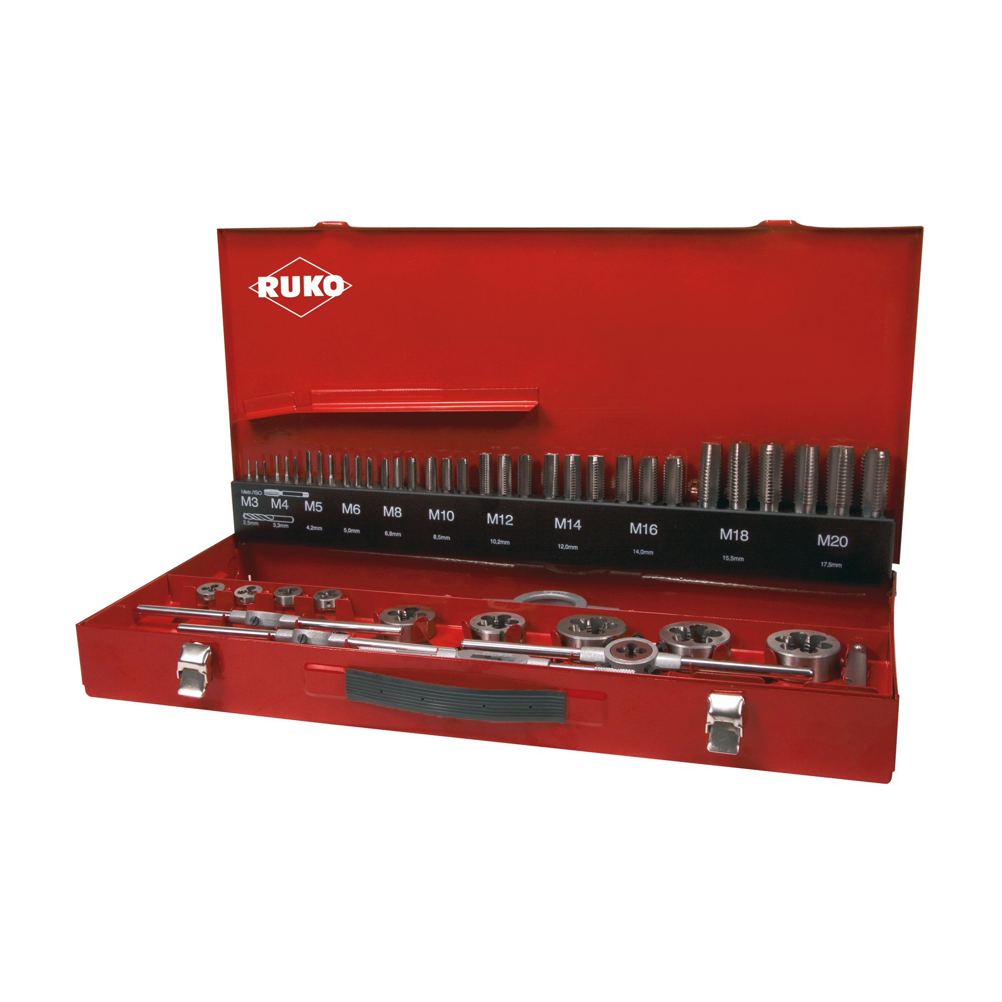 Snittsett bakkar/tappar M3-20 54 stk