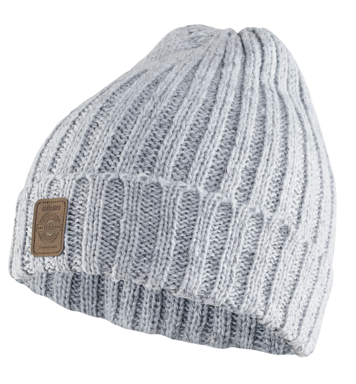 PRJÓNAHÚFA GRÁ M/ENDURSK.