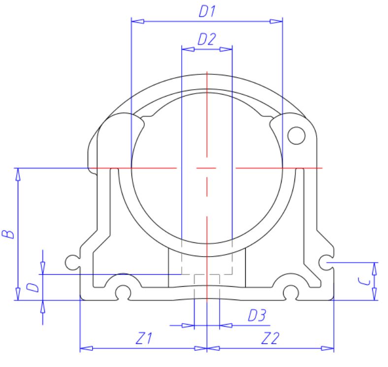 FESTINGAR F/VDL 32MM PE svart