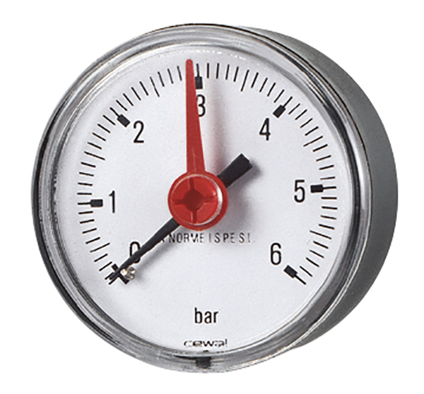 Þrýstimælir 10 Bör 63mm - Bak