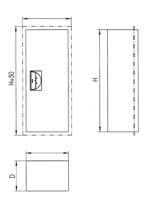 Skápur f/Slökkvit.305x795x285