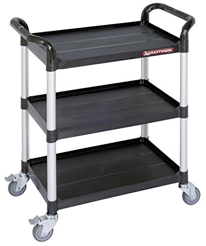 Borð á hjólum 3 hillur