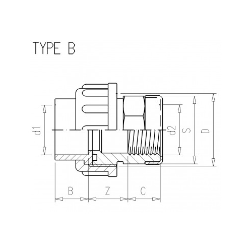 Union 110mm x 4" UPVC