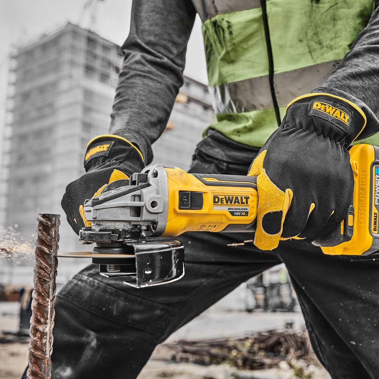 Slípirokkur 18V XR 125mm 2X5,0Ah powerstack