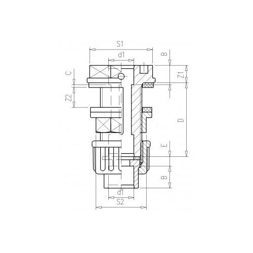 Tankatengi með union part 40mm