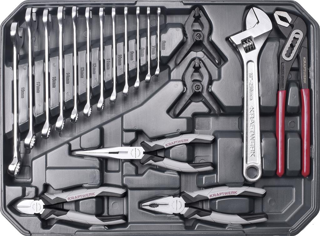 Verkfærasett 1/4 og 1/2 sett. 266 stk
