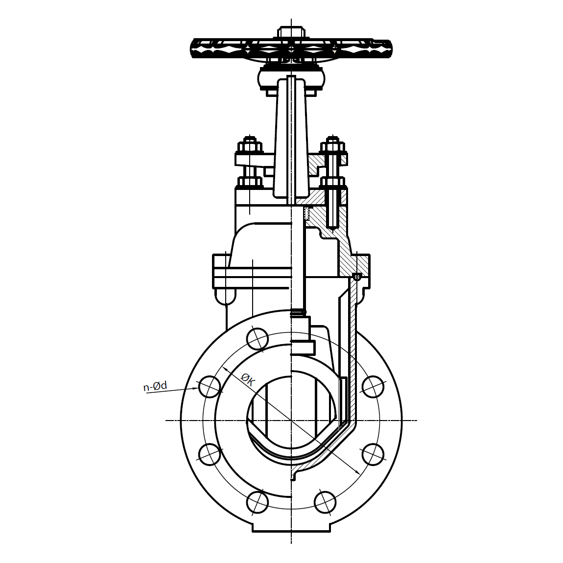 OSY flángsloki 4"  Rauður