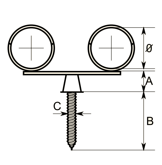 RYÐF.SPIKE FEST.TVÖF.22MM