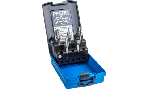 Karbítfræsasett Stáll/Pott