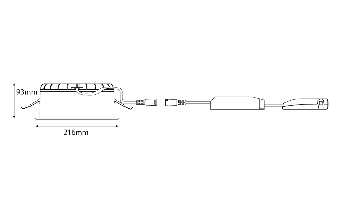 Rax SOFT 200 Hvítt 3000K 13W 1600lm IP54/20 62° DALI-2/Push