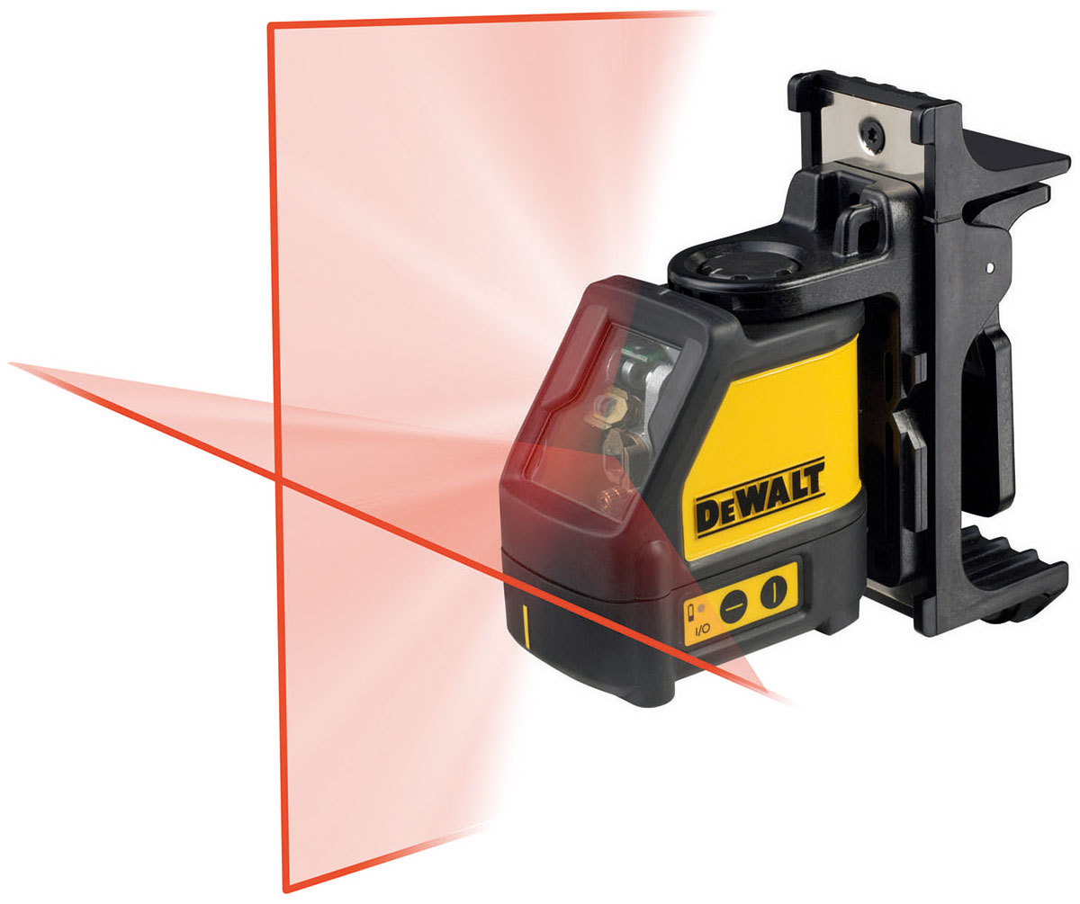 Laser 2ja línu sjálfstill 3xAA Rauður