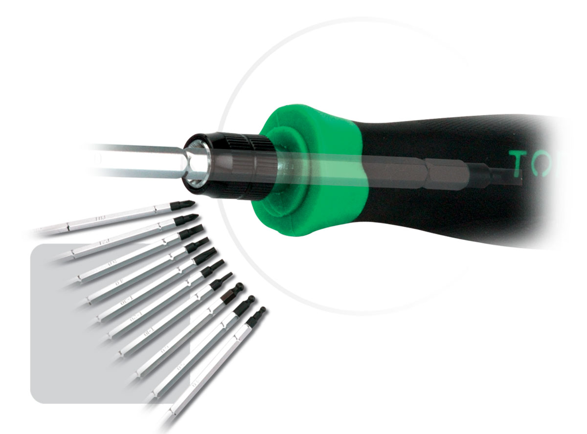 Skrúfjárnssett  -handfang+járn