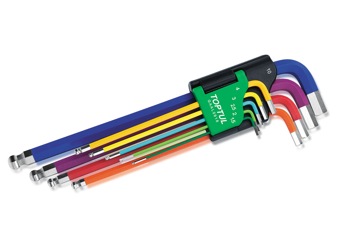 Sexkantsett m/kúlu Rainbow