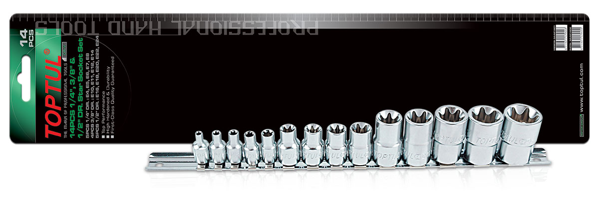 Toppasett á sleða E toppar