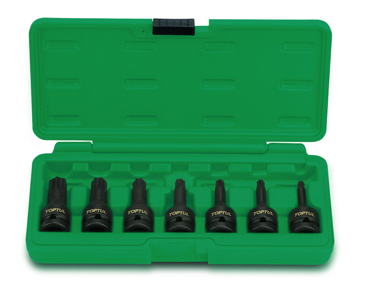 Torx Sett ( Harðir ) 7stk 1/2"