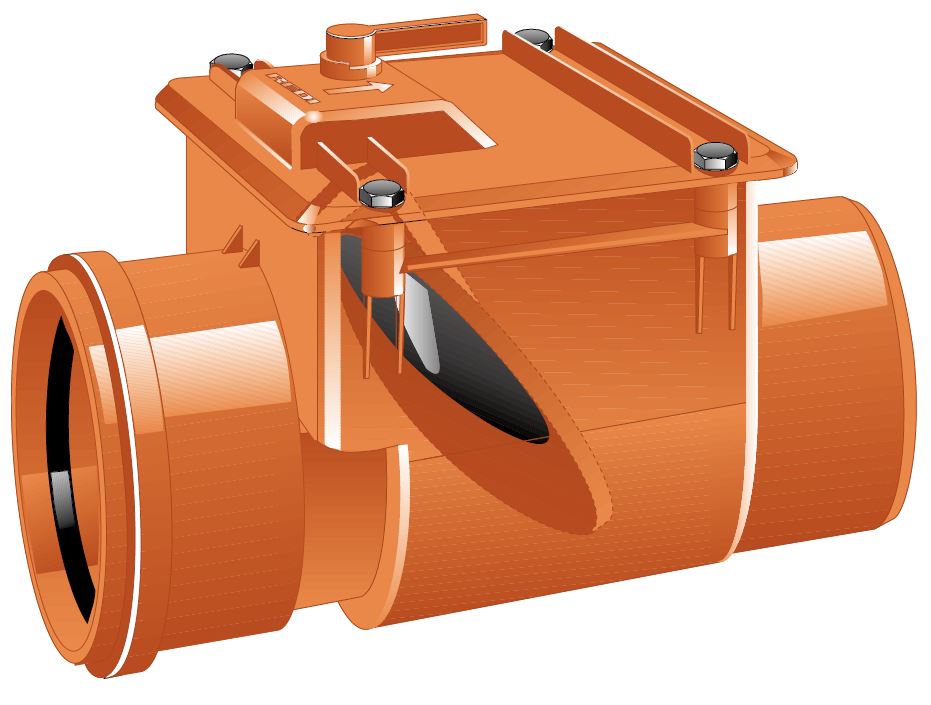 PVC Einstefnuloki 160 mm 