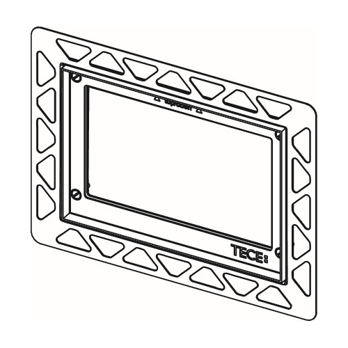 Tece flísarammi Gler Svartur