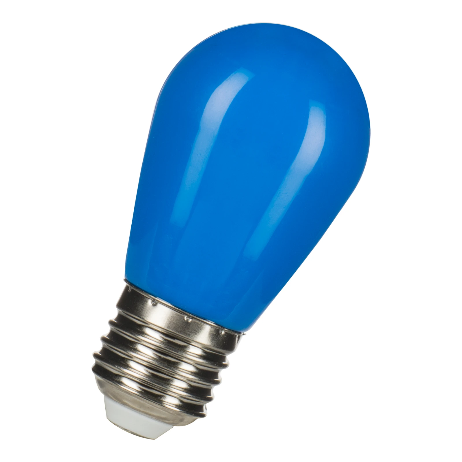 LED Party ST45 E27 1W BLÁ