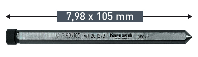 Stýripinni f.55mm kjarnab. 18-60mm 2 stk