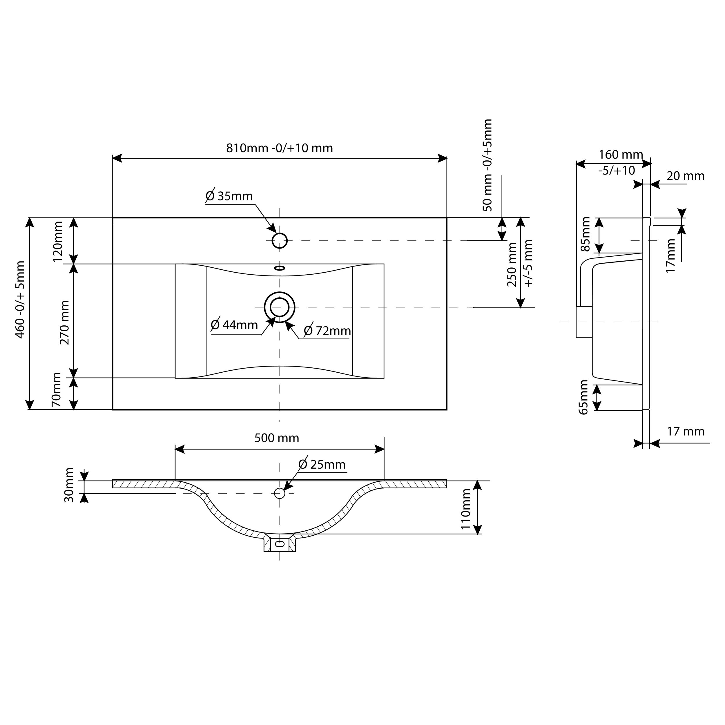 NORTIQ Allibert Soft vaskur 80 cm 