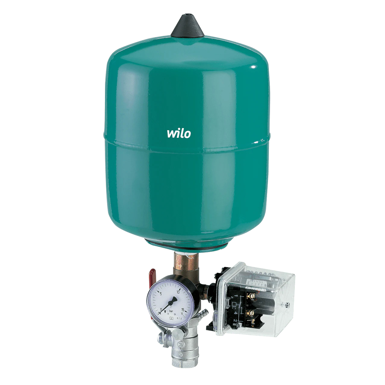 Wilo Þrýstistýring. Þrýstinemi, -rofi og þensluker