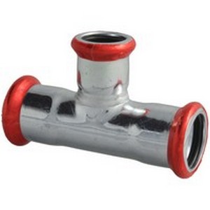 Té 28x15x28 galv/press