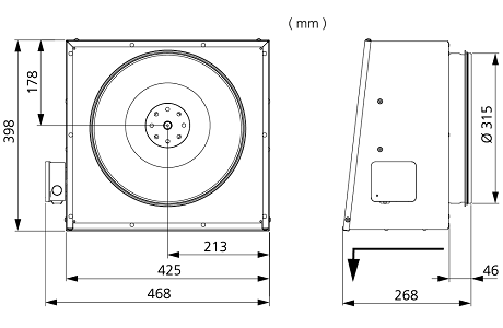 Veggblásari RS 315 B1 EC