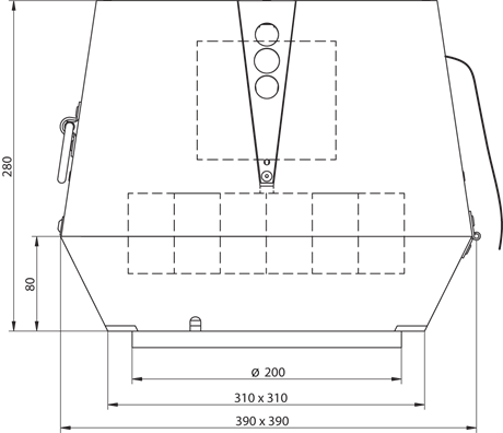 Þakblásari DTV 200-4 1x230V