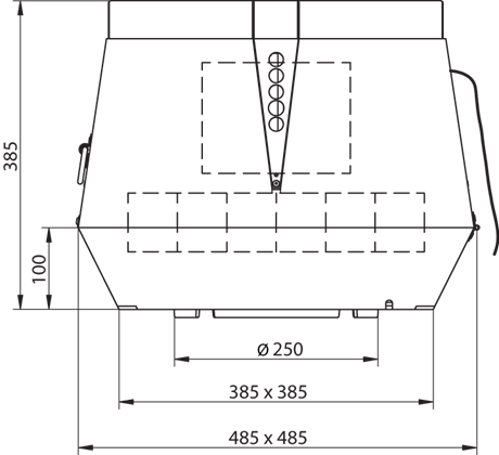 Þakblásari DTV 250-4 1x230V EC