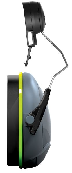 Heyrnahlífar Sonis1 (SNR 26dB) grænar f. hjálma