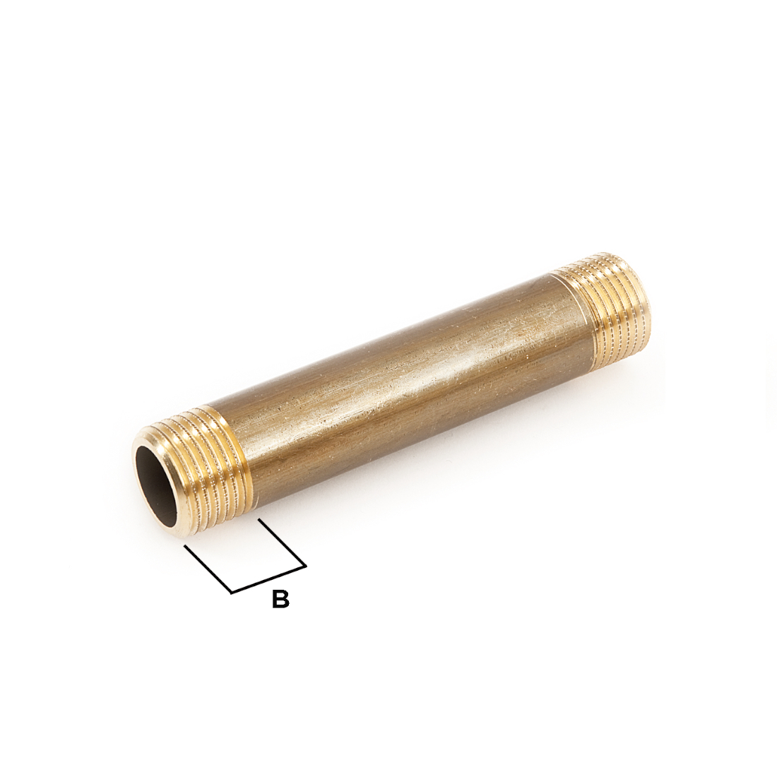 Skrúfbútur 3/4" x 80mm Kopar