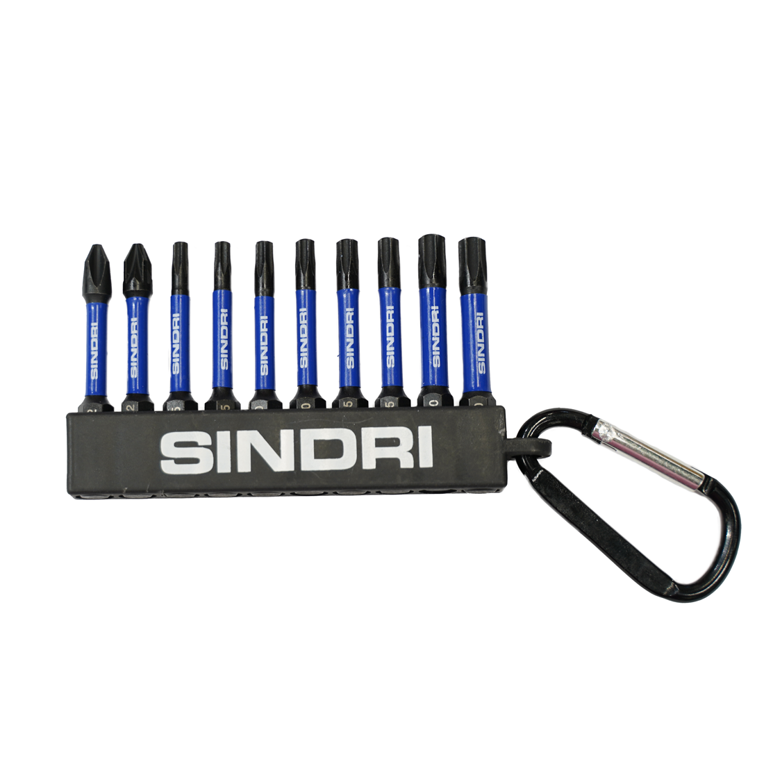 Skrúfbitasett í belti - 10 bitar