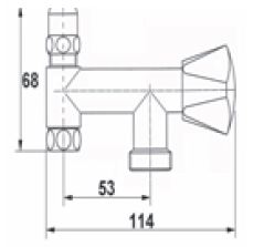 Þv.krani á tengikrana ÞJÓFUR