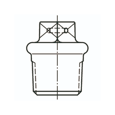 TAPPAR 1/2 SVART SQUARE HEAD
