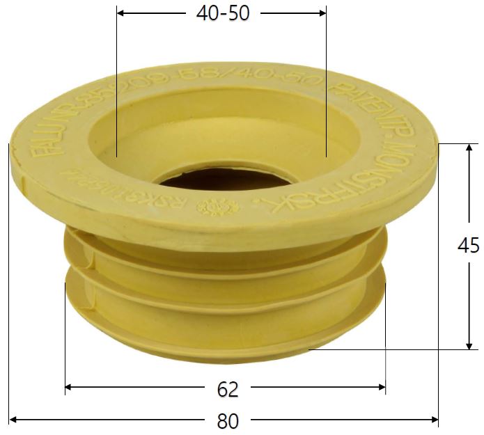 Gúmmín.58/40-50 Gulur