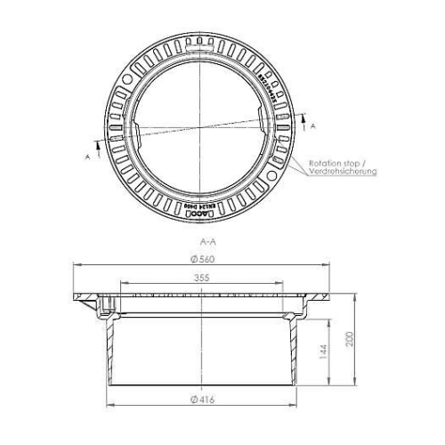 Flotkarmur Ø425 H180 D400