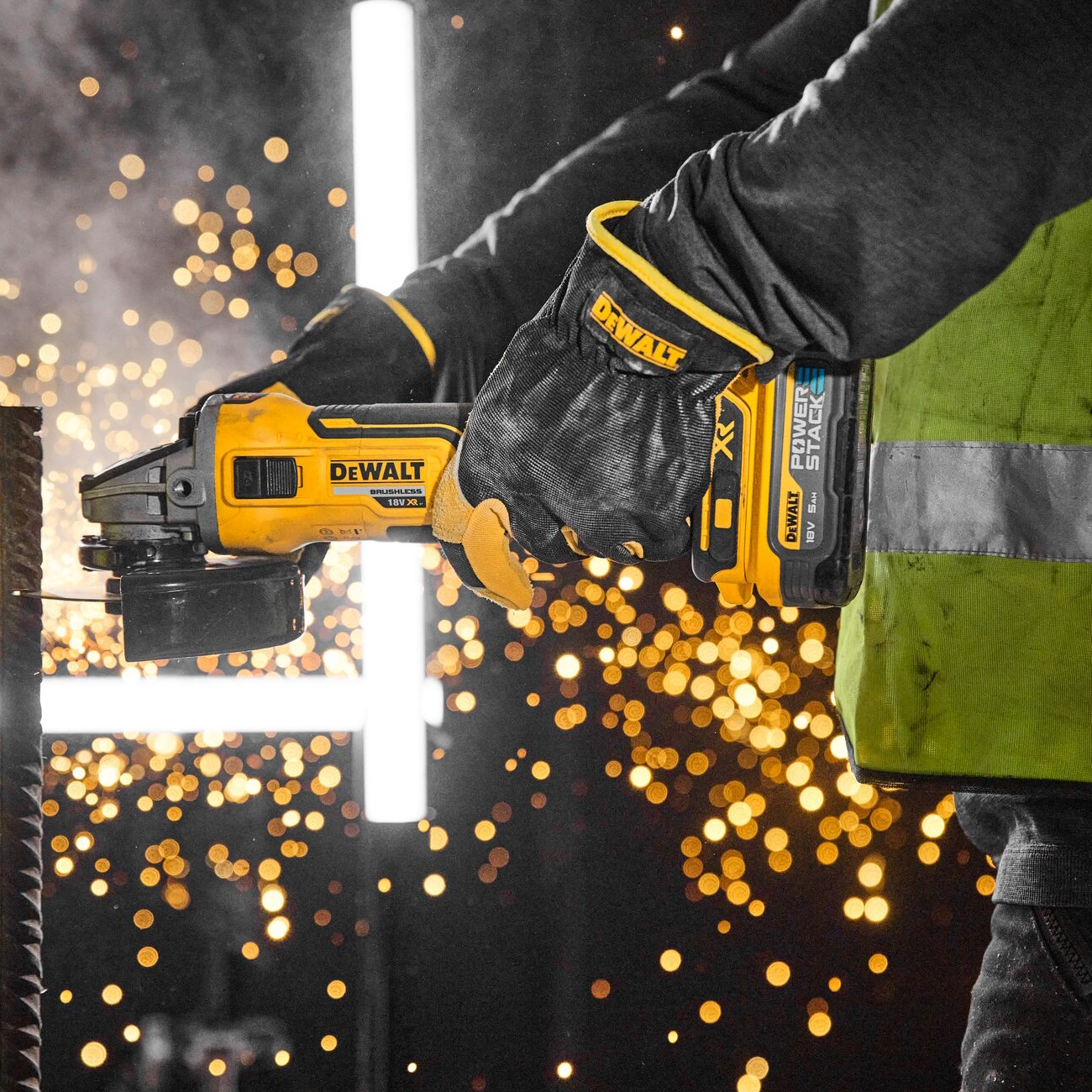 Slípirokkur 18V XR 125mm 2X5,0Ah powerstack