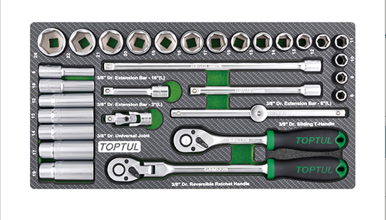 Bakki í skáp - 3/8 Toppasett (Carbon)