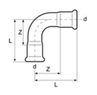 Hné 88,9mm Ryðfrítt
